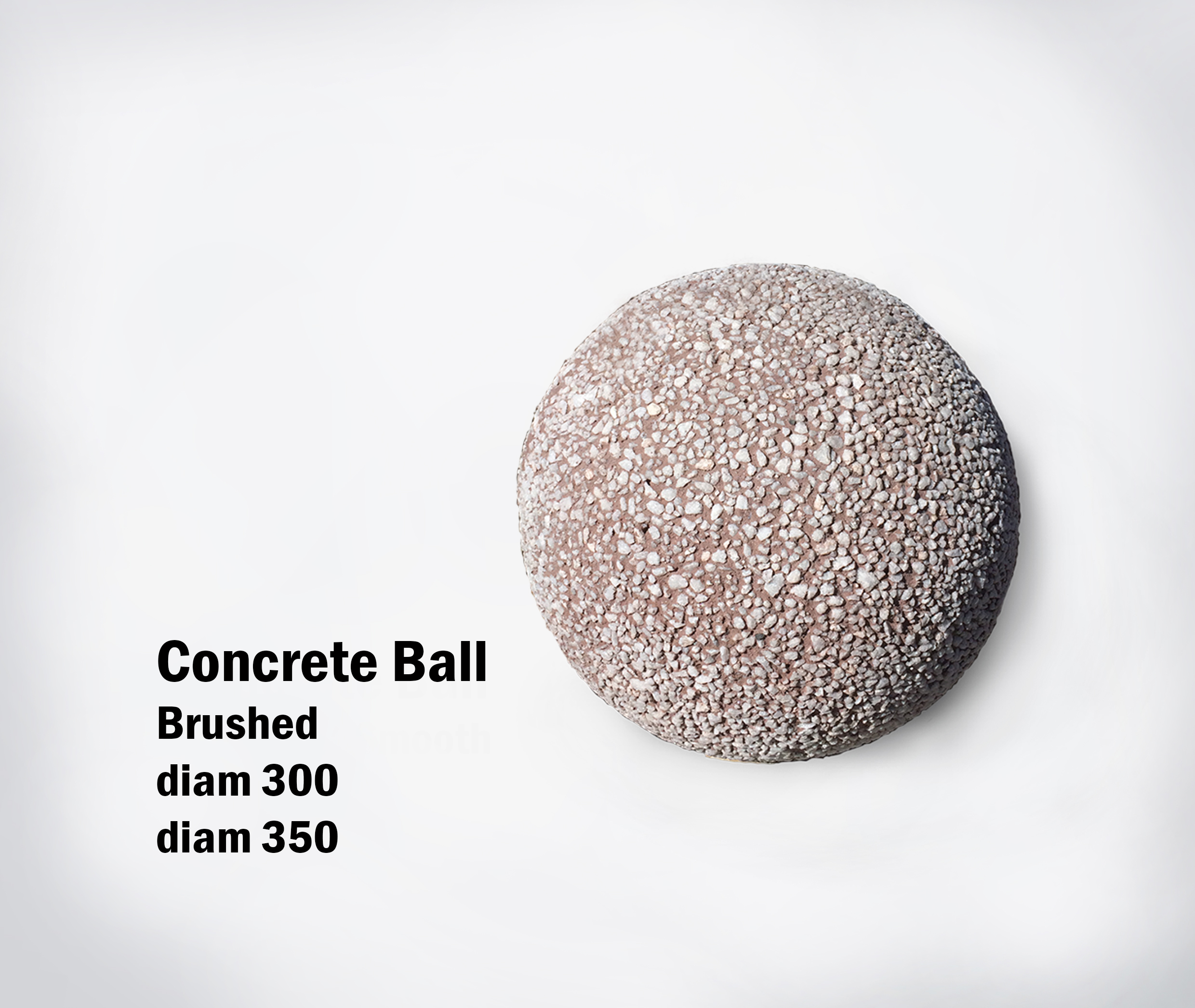 Concrete Ball Brushed