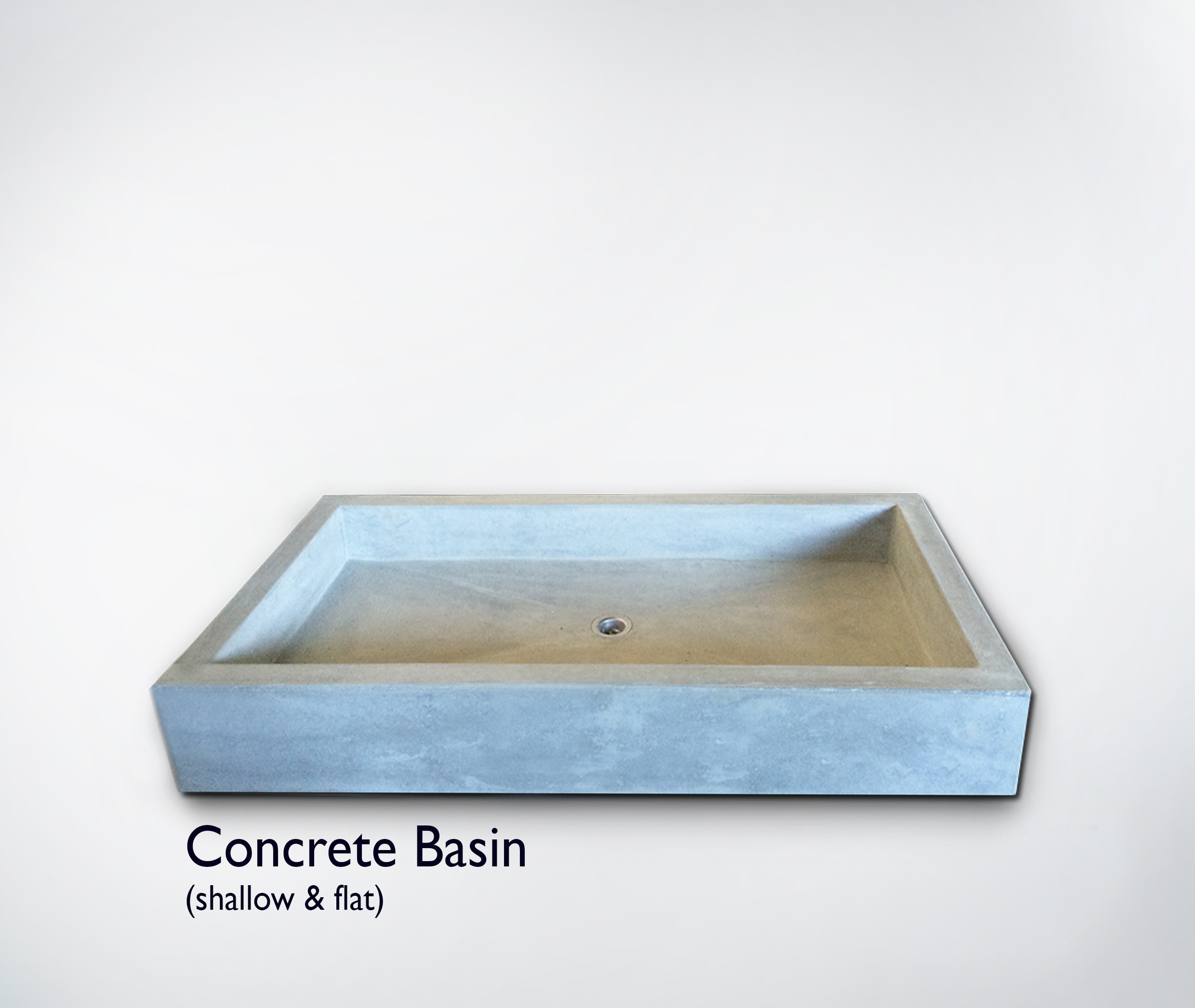 Concrete Shallow Flat Basin