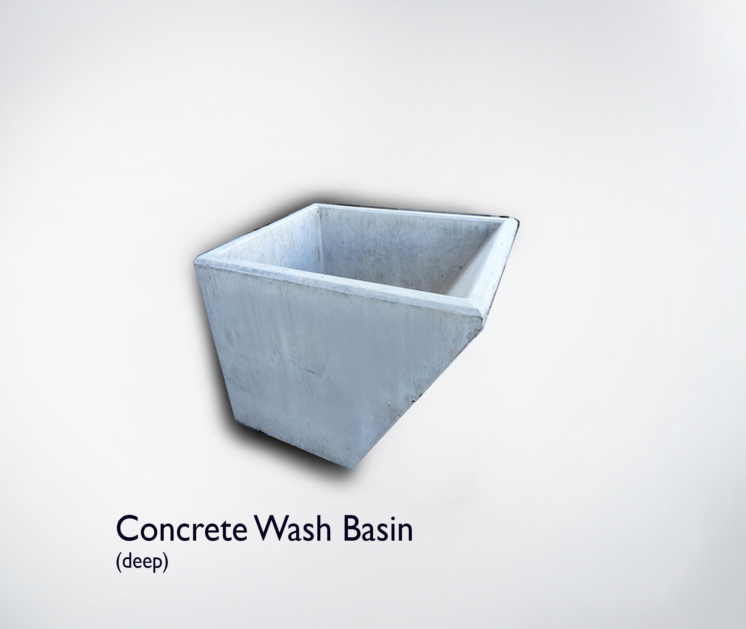 Concrete Wash Basin Deep
